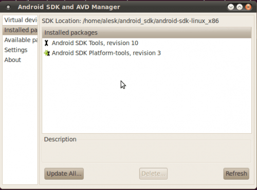 AndroidSDK-InstalledPackages