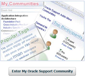 MyOracleSupportCommunity